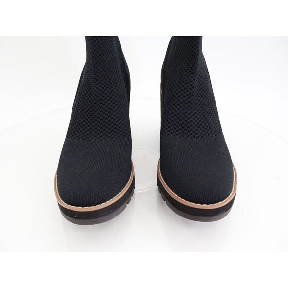 Eileen Fisher Quill Bootie Wedge Knit Slip On Stretchy Platform Size 11 Ankle - Picture 4 of 14